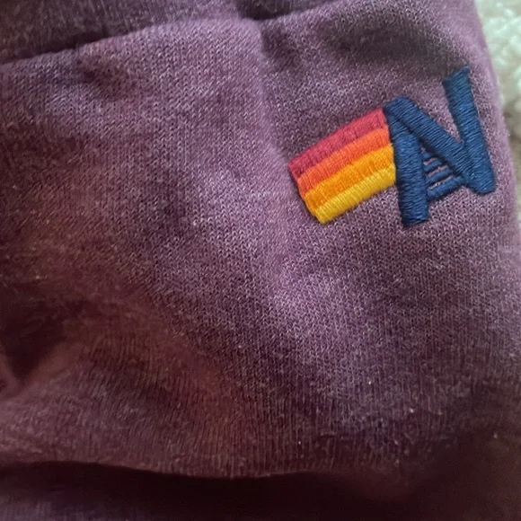 Aviator Nation Purple/ Pink Color Block Sweats size S - Picture 4 of 5